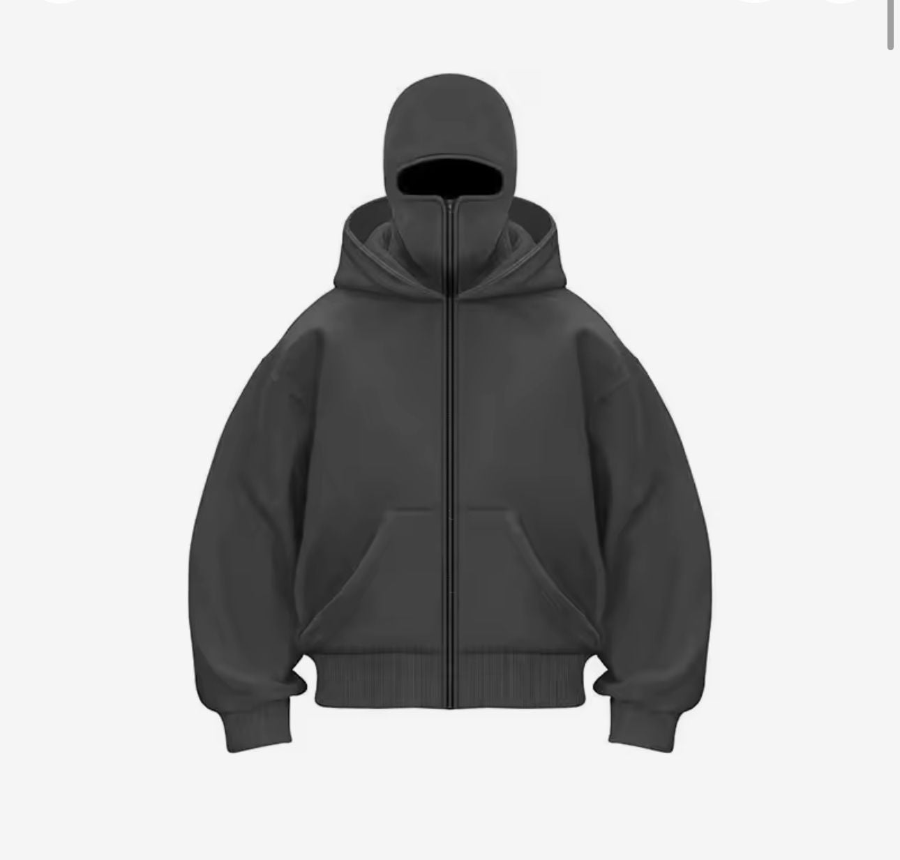NOIRÉVA™ Arctic Shadow Fleece Balaclava Hoodie