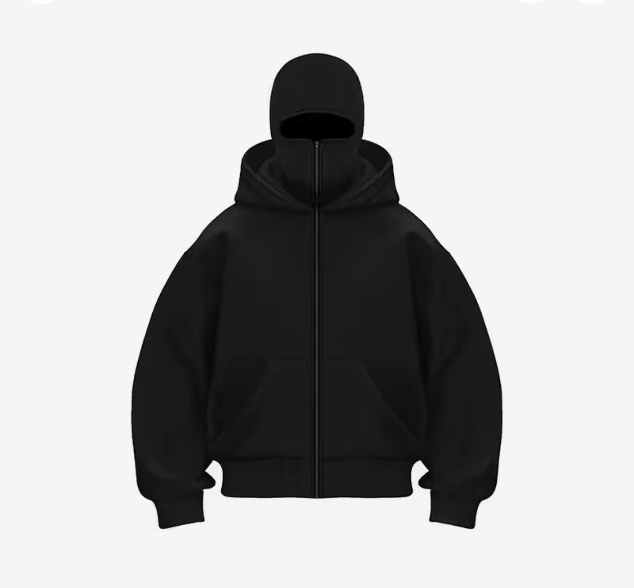NOIRÉVA™ Arctic Shadow Fleece Balaclava Hoodie